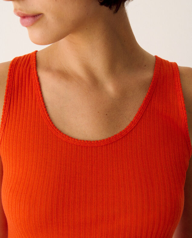 Ärmelloses T-Shirt HEATTECH POINTELLE Tango Orange