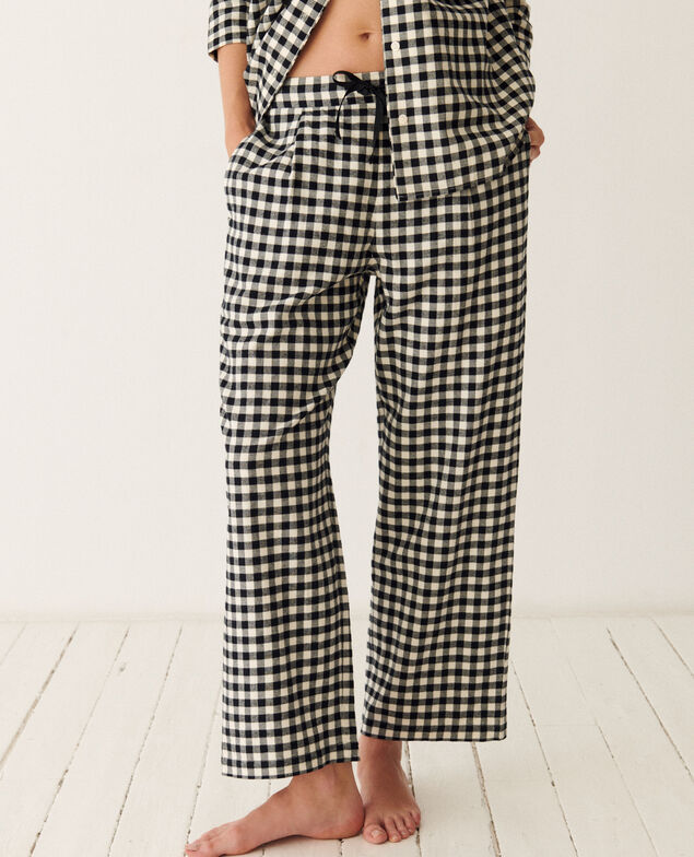Set de pyjama DREAM FLANELLE Mini vichy noir