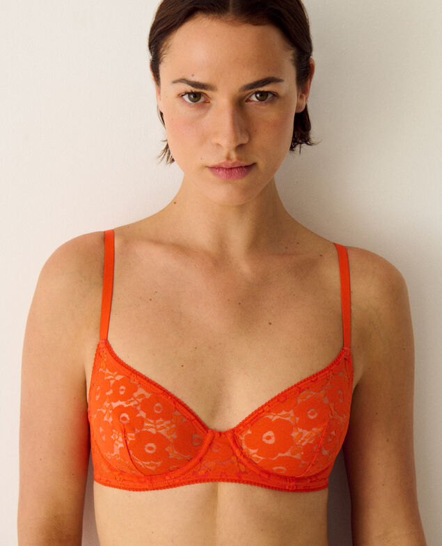 Bügel-BH CHERI FLORAL FLAT LACE Tango Orange