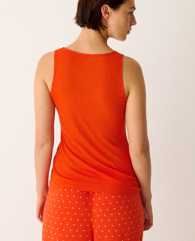 Ärmelloses T-Shirt HEATTECH POINTELLE Tango Orange