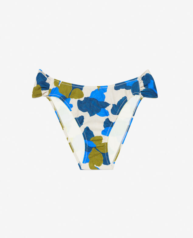 Bikini-Slips MOUETTE Blume Azalee Blau