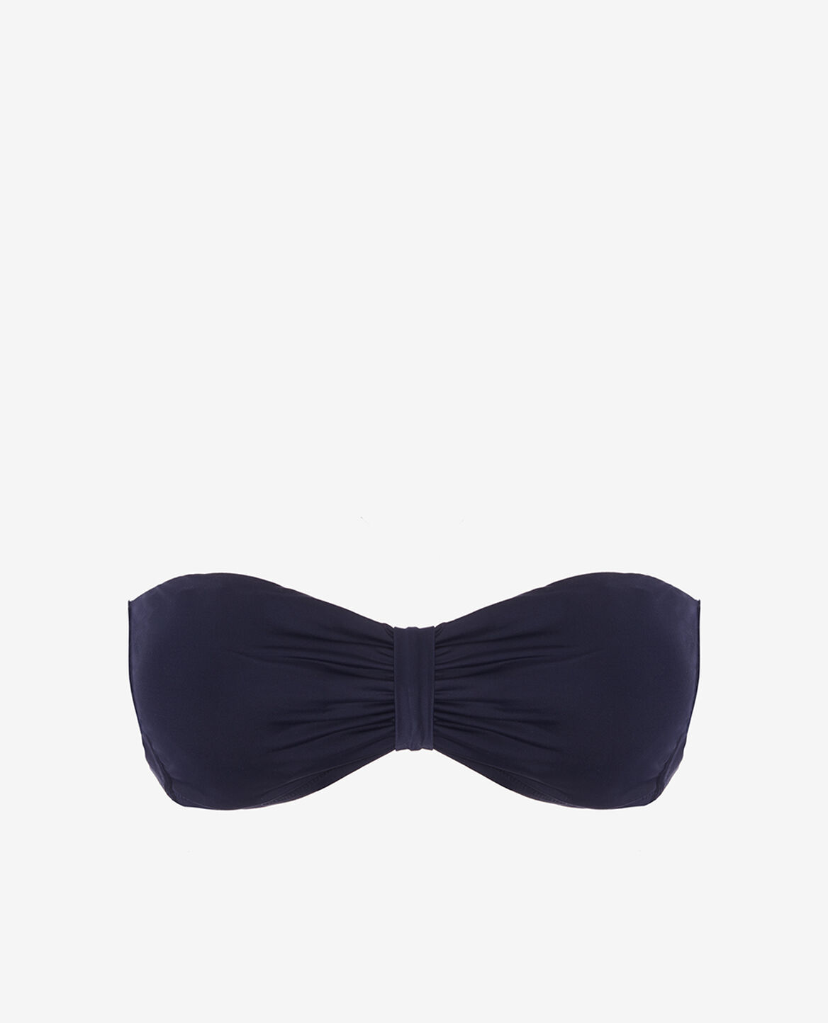 Gepolstertes Bandeau-Bikini-Oberteil ohne Bügel PRINCESSE TAM.TAM x UNIQLO Marineblau