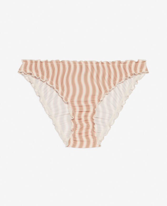Hipster briefs CHERI MICROFIBRE Gewellte Streifen Sandweiß