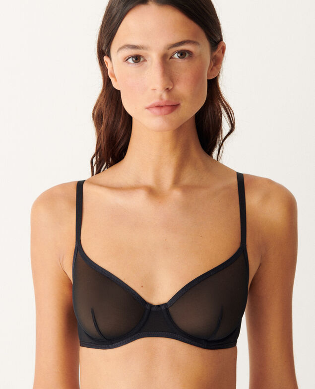 Bügel-BH CHERI TULLE BICOLOR Schwarz