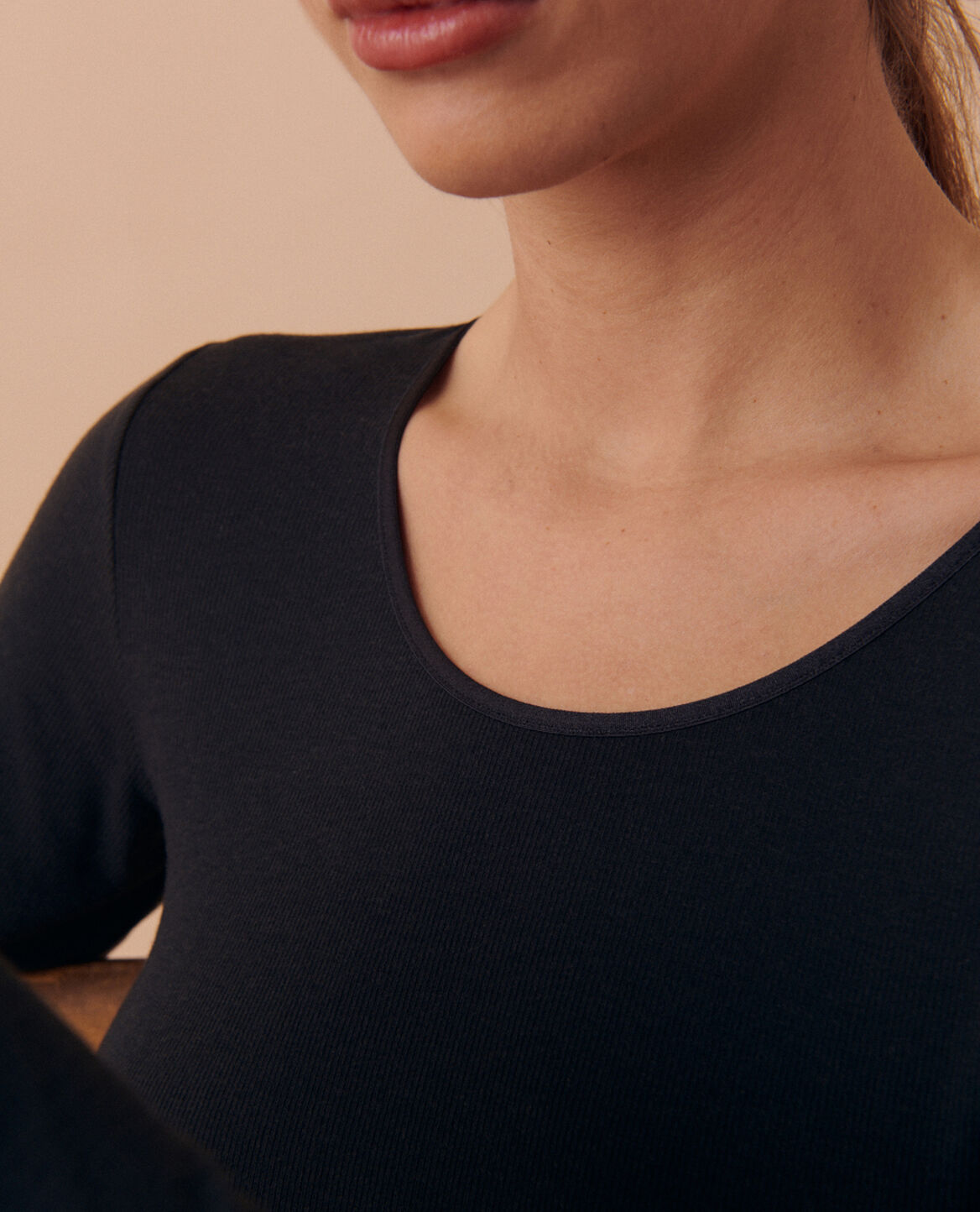 Langärmliges T-Shirt HEATTECH EXTRA WARM Schwarz