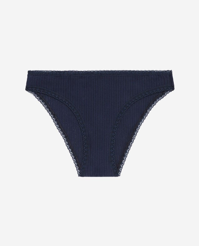 Low-cut Slip DAILY COTON Navy