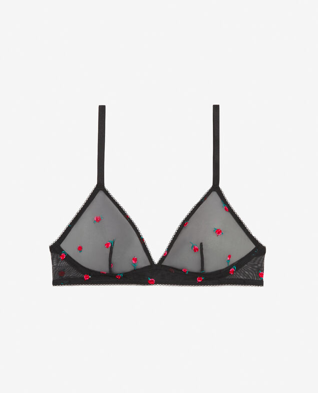 BH ohne Bügel CHERI TULLE BRODE Gestickte Blume Rot
