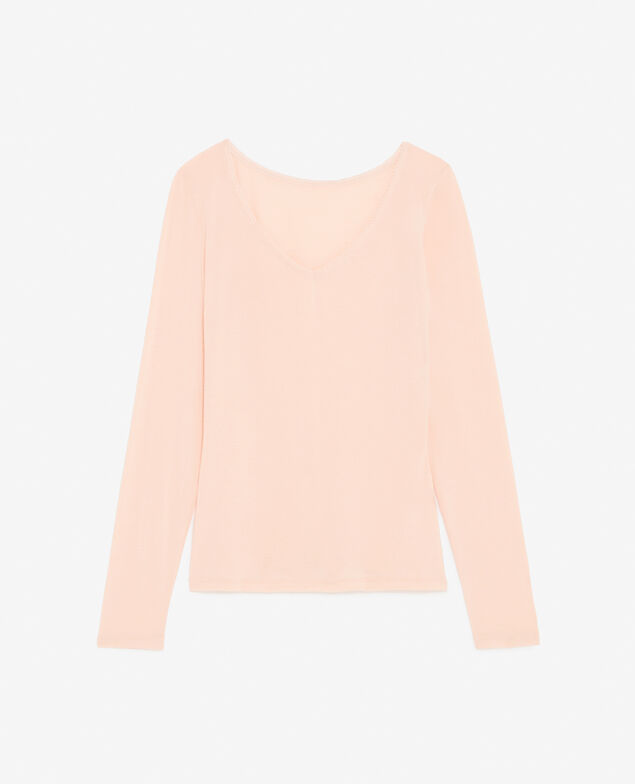 Langärmliges T-Shirt HEATTECH ZWEITE HAUT Pulver