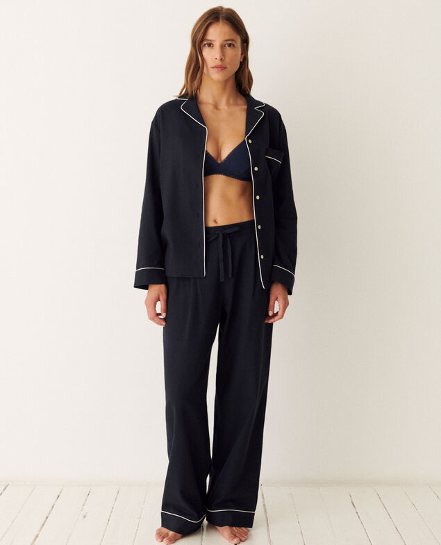 Set de pyjama DREAM FLANELLE Navy