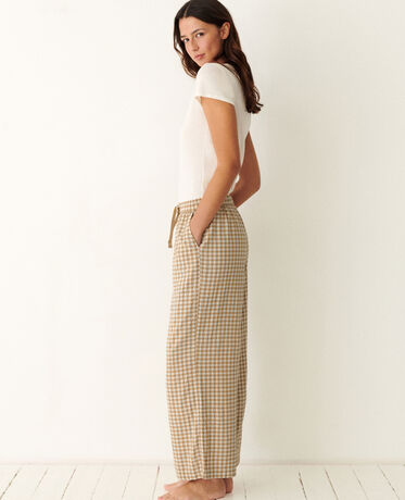 Hose RELAX MAX COLLAB Karos Vichy Beige