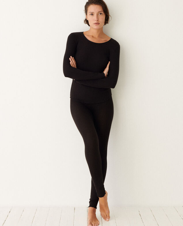 Langärmliges T-Shirt HEATTECH EXTRA WARM Schwarz