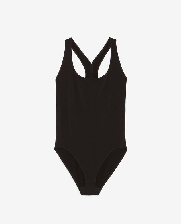 Ärmelloser Body AIRISM SHINY Schwarz