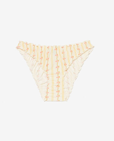 Hipster briefs CHERI MICROFIBRE Streifen Blumenbordüre Schalenweiß