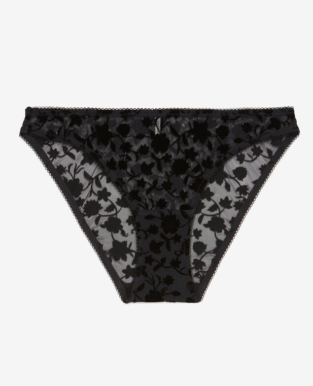 Low-cut Slip ZOE VELVET Schwarz