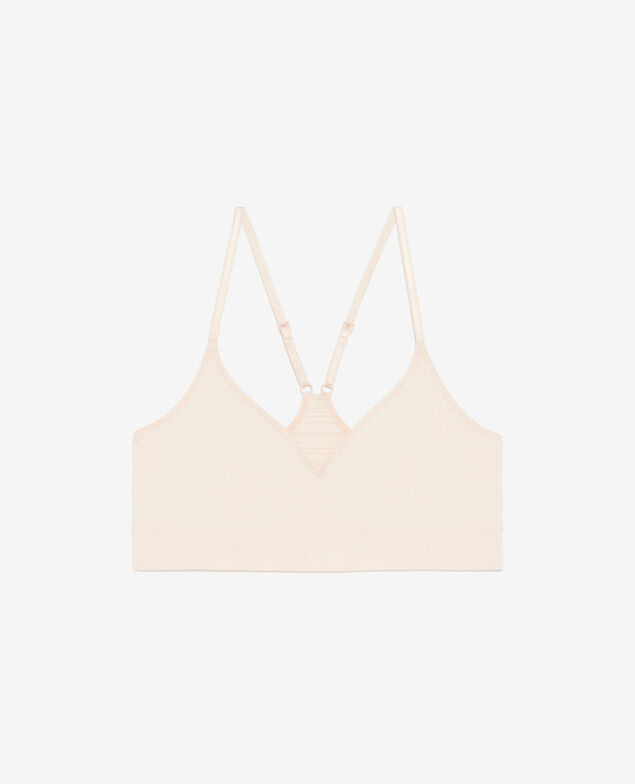 Bustier-BH ohne Bügel AIRISM SEAMLESS Pralinenrosa