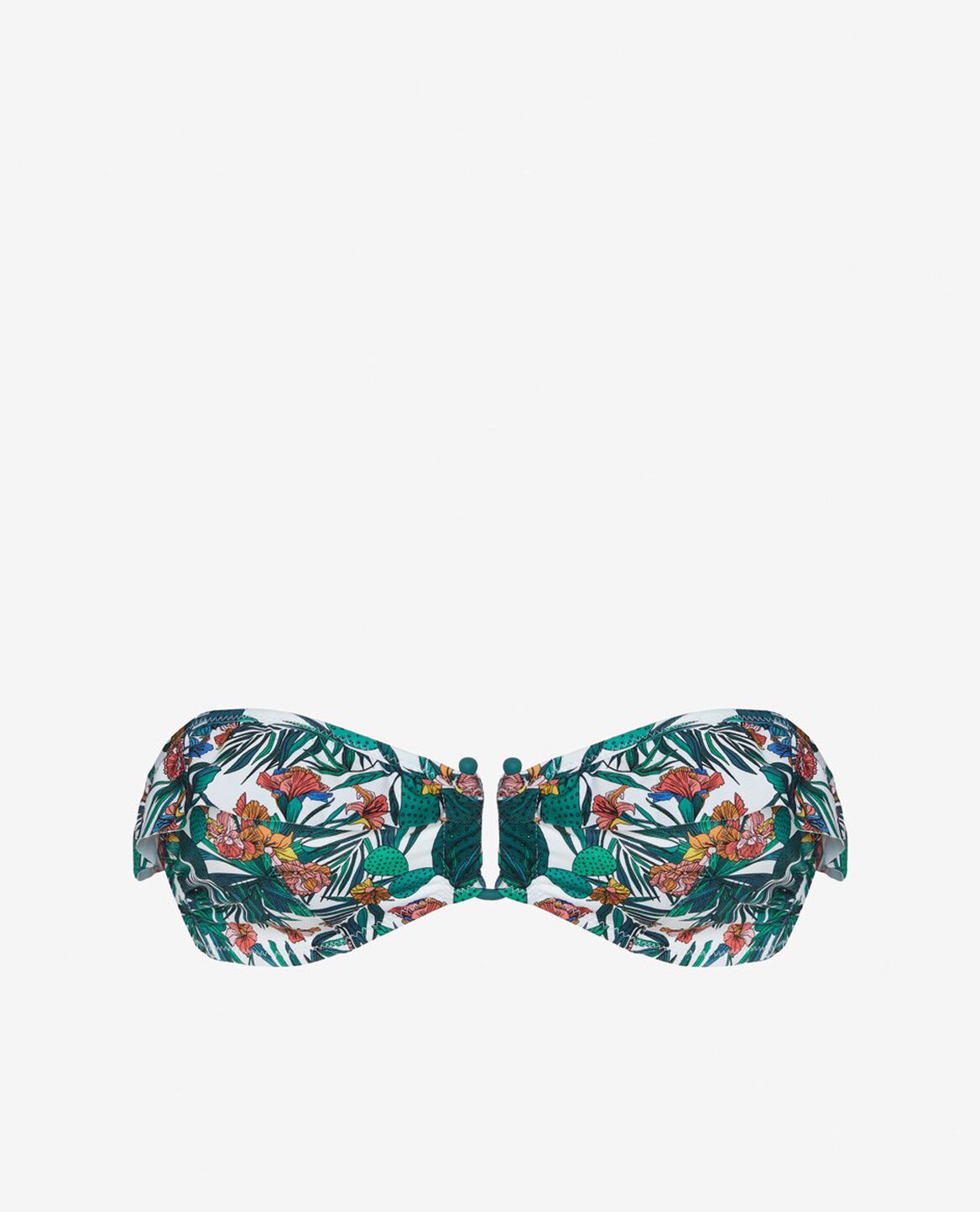 Bandeau-Bikini-Oberteil ohne Bügel FRIDA Bunt