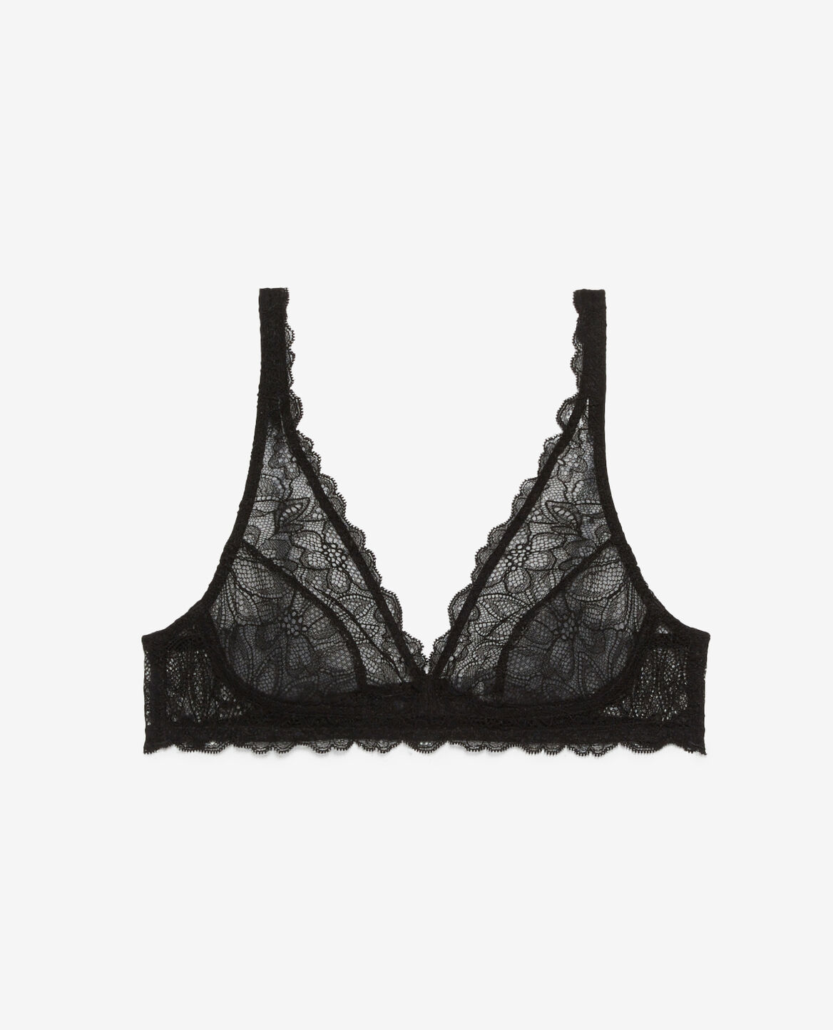 Triangel-BH ohne Bügeln DAHLIA Schwarz