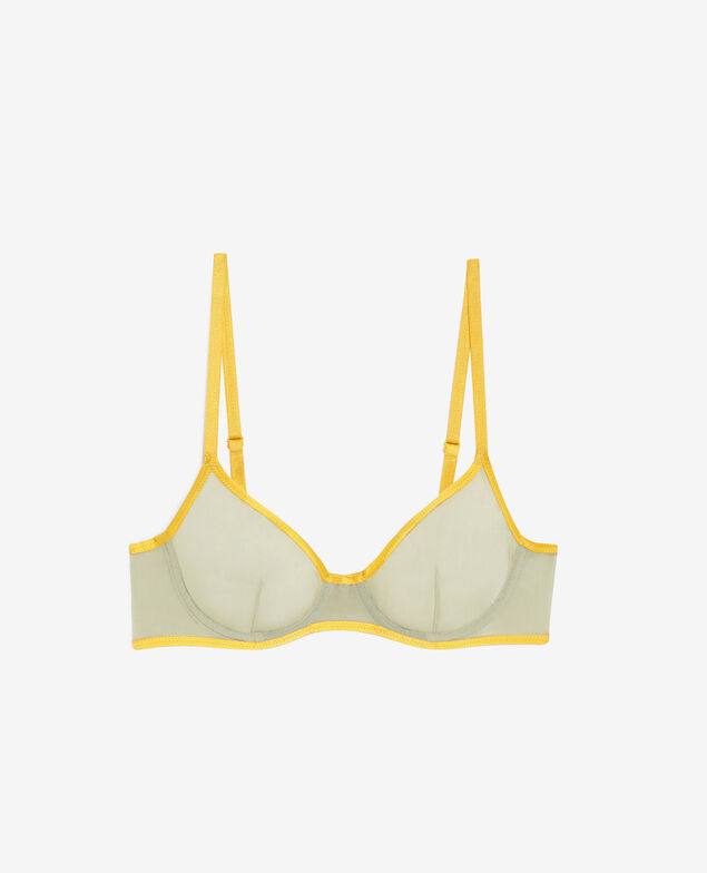 Bügel-BH CHERI TULLE BICOLOR Grüner Tee/Kurkumagelb