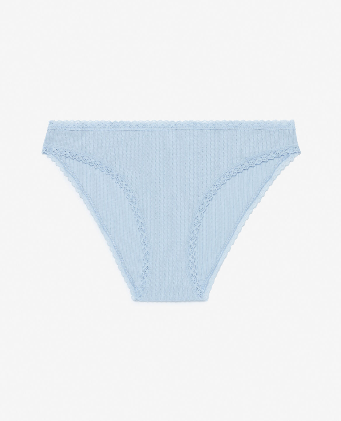Low-cut Slip DAILY COTON Blau gestreift