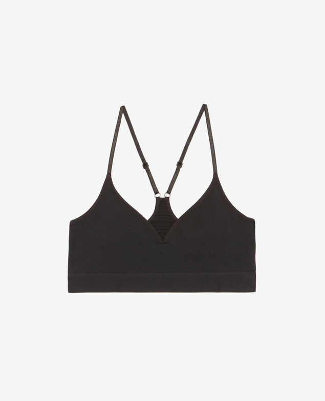 Bustier-BH ohne Bügel AIRISM SEAMLESS Schwarz