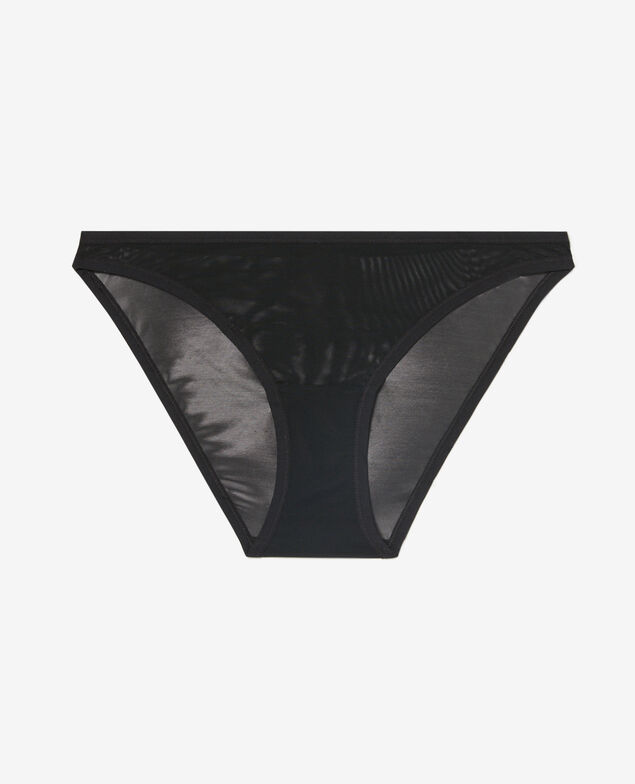 Low-cut Slip CHERI TULLE Schwarz