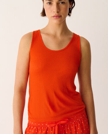 Ärmelloses T-Shirt HEATTECH POINTELLE Tango Orange