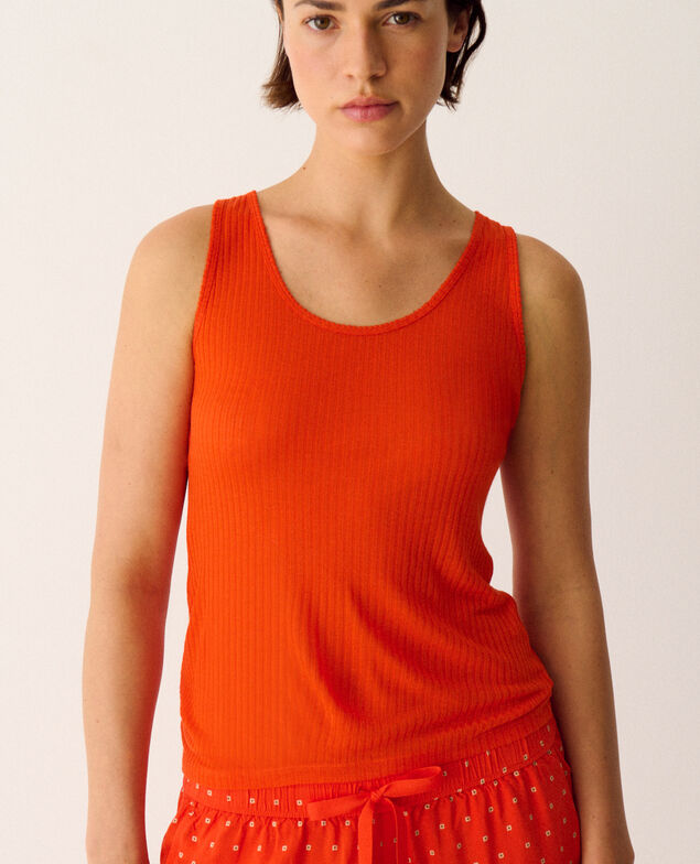 Ärmelloses T-Shirt HEATTECH POINTELLE Tango Orange