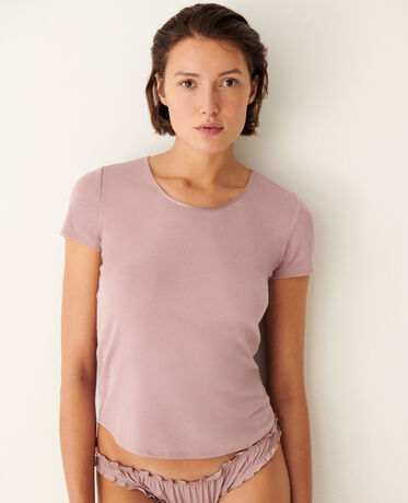 Kurzärmliges T-Shirt SOFT Vintagerosa