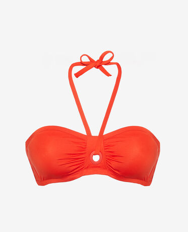 Bandeau-Bikini-Oberteil ohne Bügel IMPALA Pamela Rot