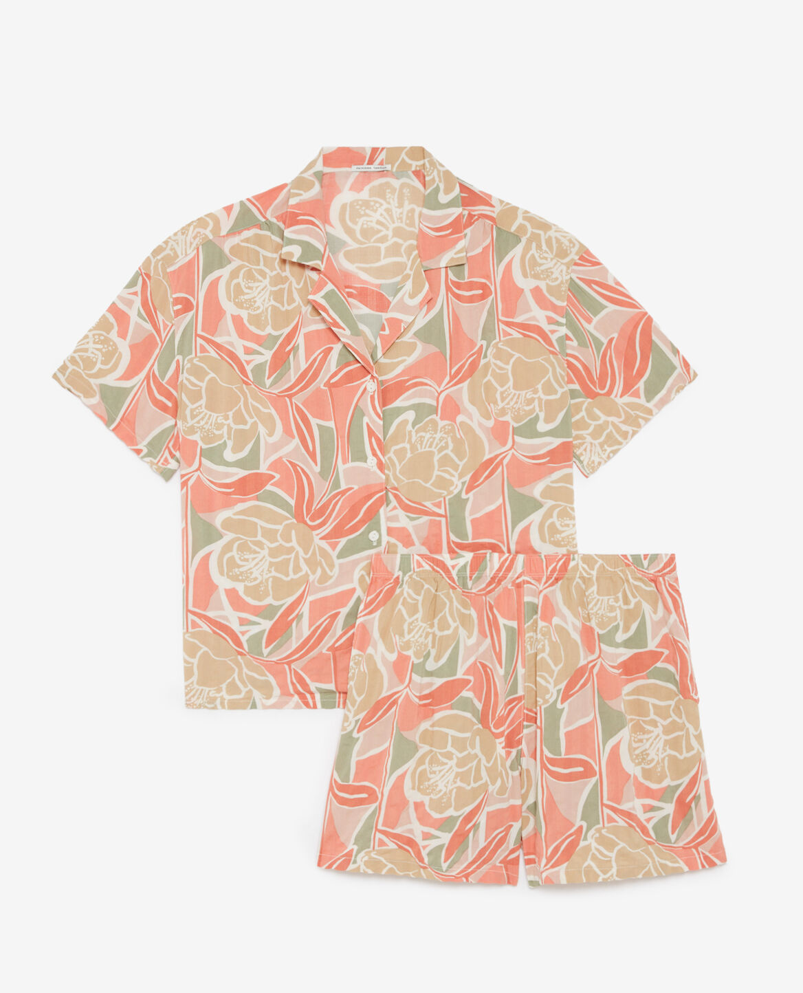 Pyjama-Set EASY PRINT Blume Monoi Rosa