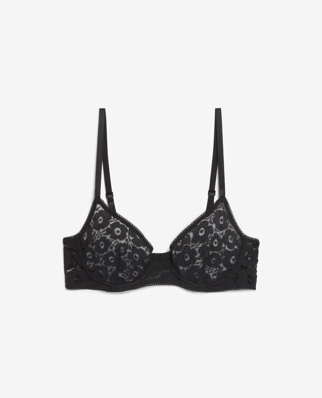 Bügel-BH CHERI FLORAL FLAT LACE Schwarz