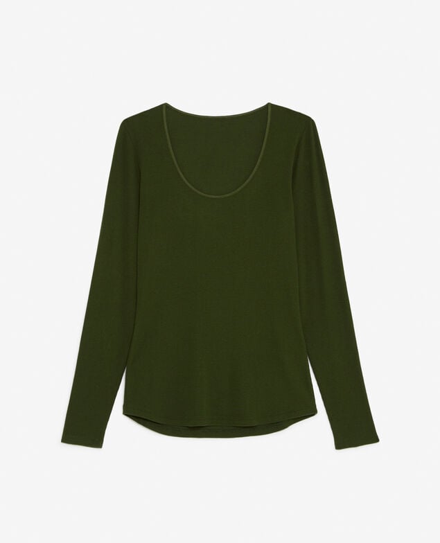Langärmliges T-Shirt HEATTECH EXTRA WARM Tannengrün
