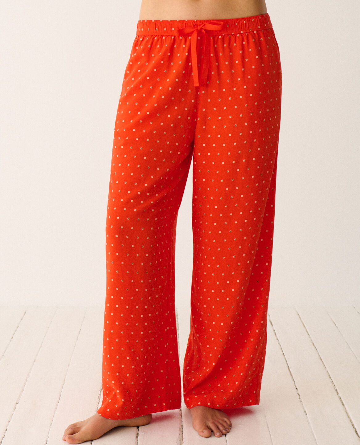 Hose RELAX PRINT Geo Krawatte Orange