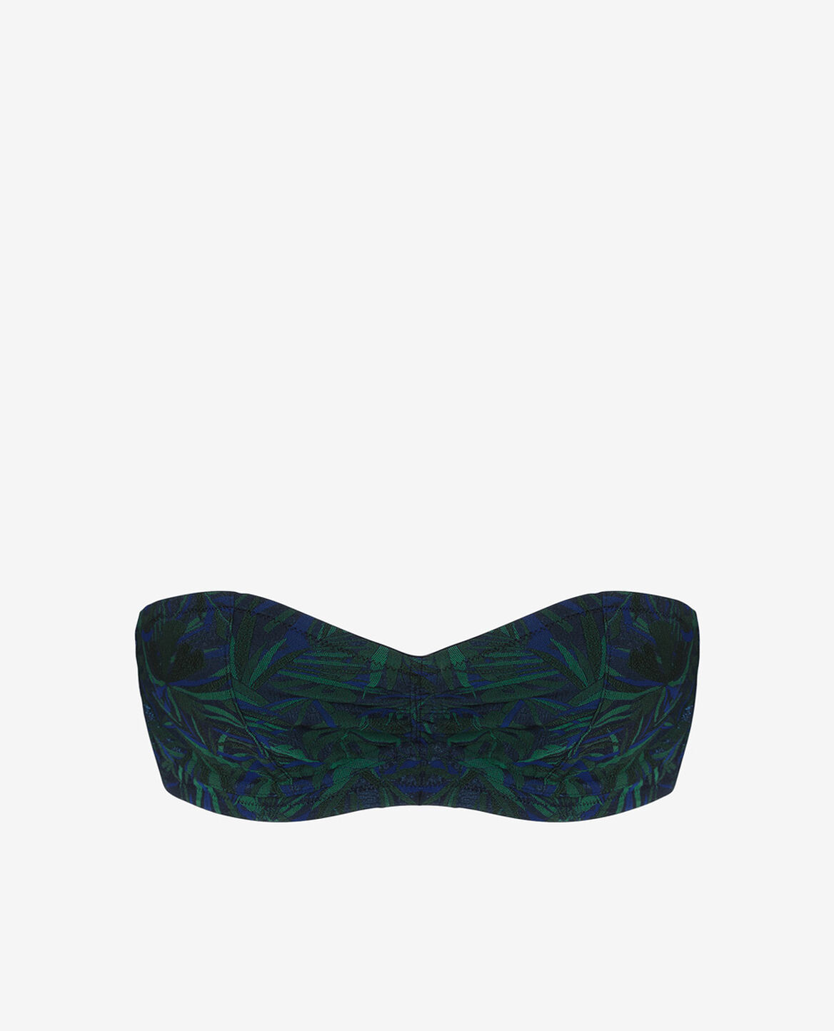 Bandeau-Bikini-Oberteil mit versteckten Bügeln EXOTICA Marineblau